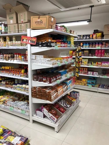 Retail grocery steel rack